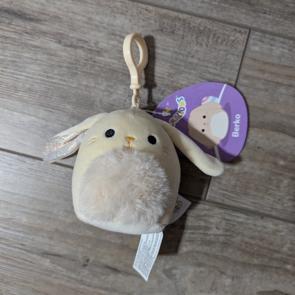Squishmallows Berko Bunny Keychain